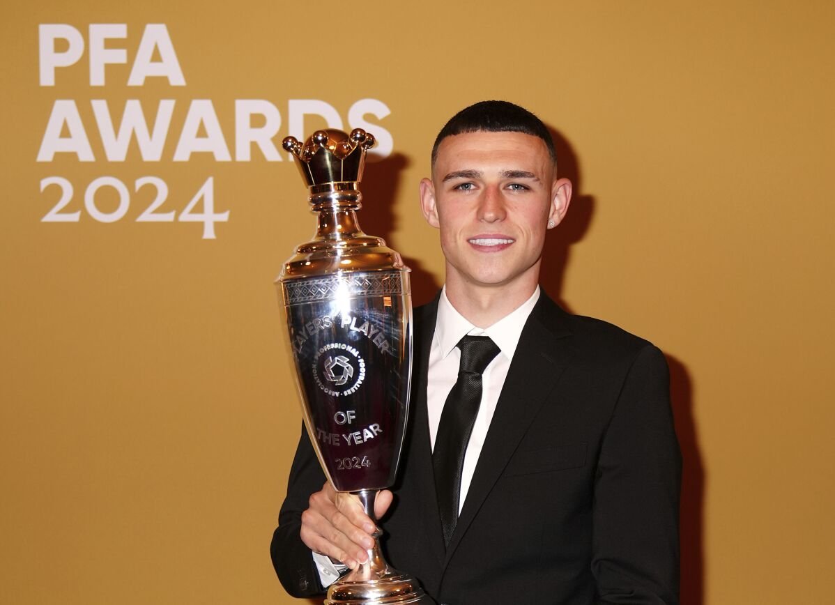 Phil Foden e Khadija Shaw del Manchester City votati come giocatori dell'anno dalla PFA nel calcio inglese